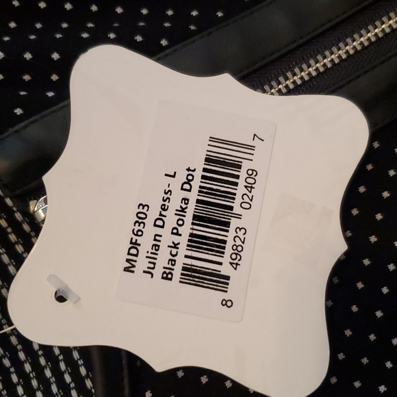 Black Polka Dot Julian Dress - Picture 3 of 5